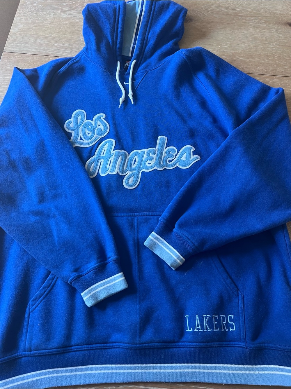 Nike Los Angeles Lakers Royal Blue Crewneck Hoodie
